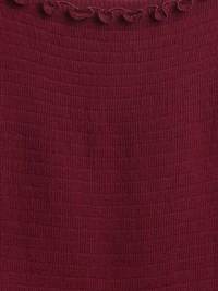 Kids Softspun Smocked Square-Neck Dress