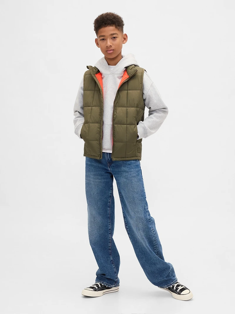 Kids Recycled Lightweight Puffer Vest