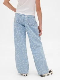 Kids Low Rise Stride Wide-Leg Jeans