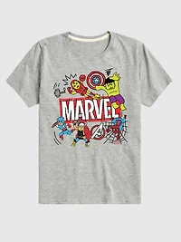 Toddler Marvel Avengers Doodle Short Sleeve Graphic Tee