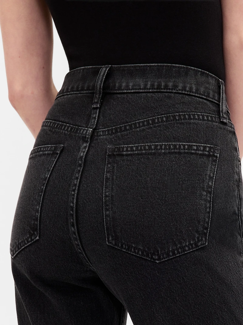 High Rise ’90s Straight Crop Jeans