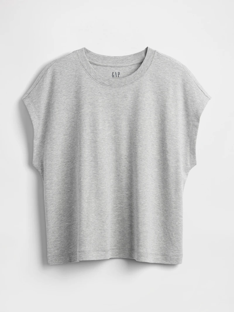 Supima® Cotton Relaxed Crop T-Shirt