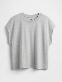 Supima® Cotton Relaxed Crop T-Shirt