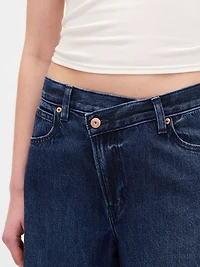 High Rise UltraSoft Crossover Horseshoe Jeans