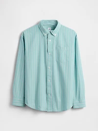 Kids Organic Cotton Poplin Relaxed Shirt