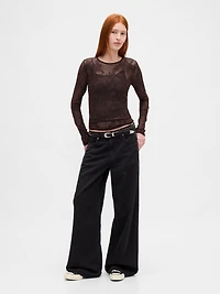 Sheer Lace Top