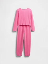 Kids Recycled Waffle PJ Set