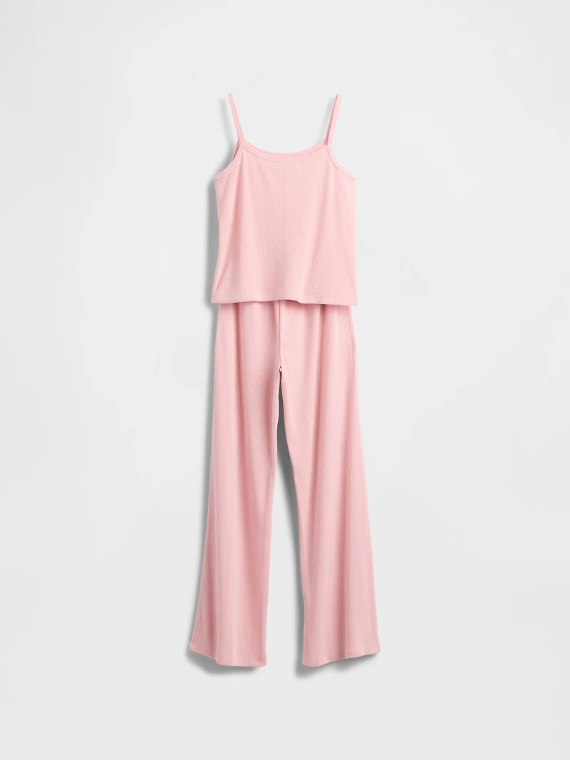Kids Recycled Pointelle Tank PJ Set