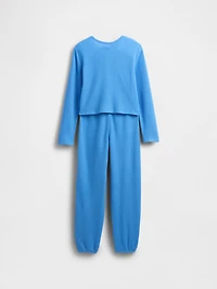 Kids Recycled Waffle PJ Set