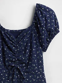 Kids Ruched Rib Dress