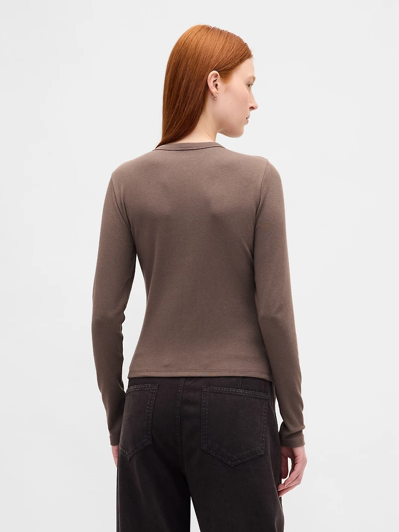 Modern Crewneck Cardigan