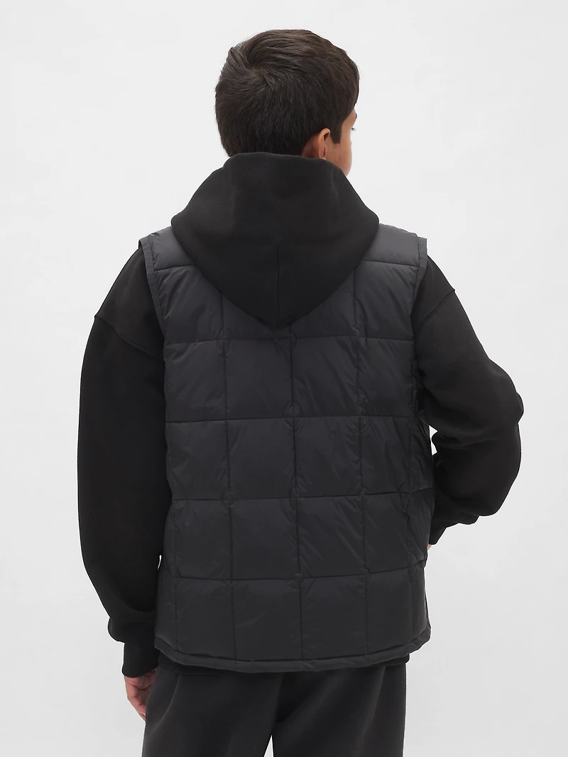 Kids Recycled Lightweight Puffer Vest