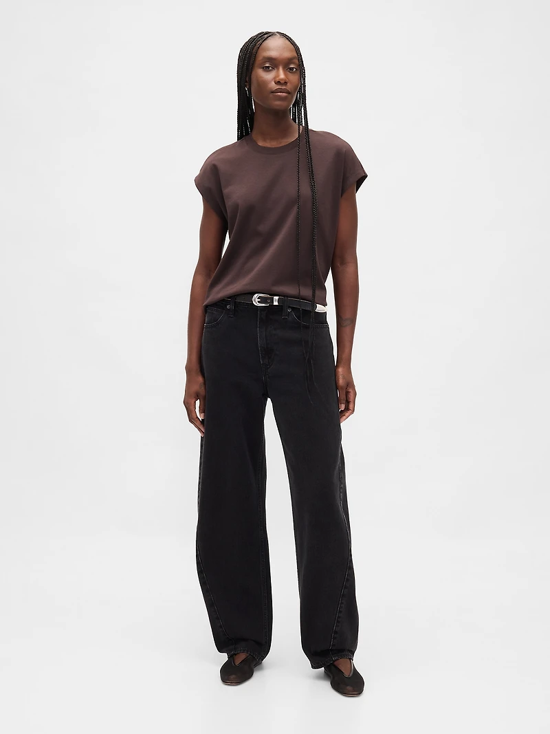 Supima® Cotton Relaxed Crop T-Shirt