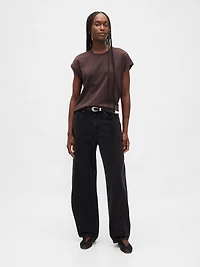 Supima® Cotton Relaxed Crop T-Shirt