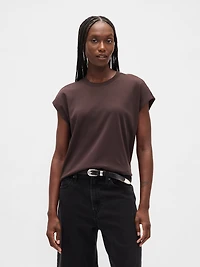 Supima® Cotton Relaxed Crop T-Shirt