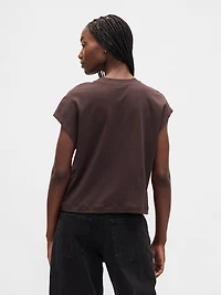 Supima® Cotton Relaxed Crop T-Shirt