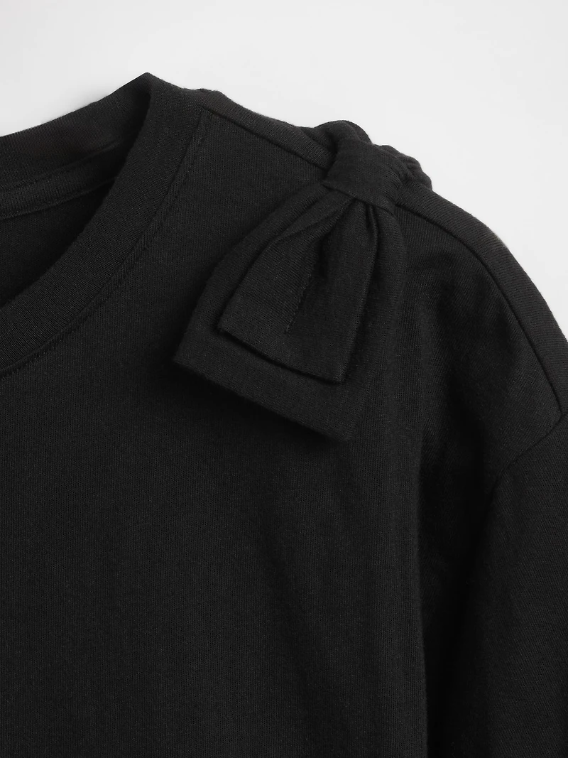 Kids Bow Peplum T-Shirt