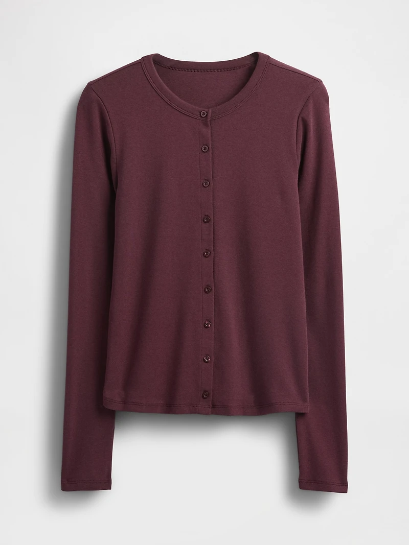 Modern Crewneck Cardigan