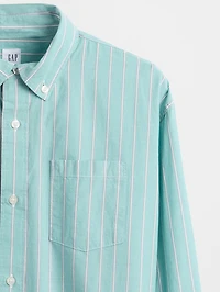 Kids Organic Cotton Poplin Relaxed Shirt