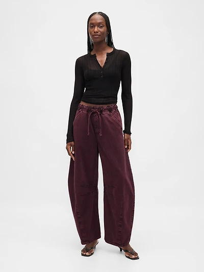 Mid Rise Easy Horseshoe Jeans