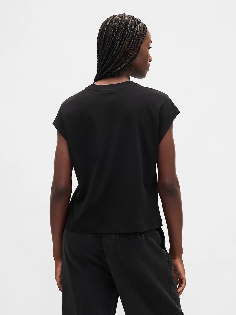 Supima® Cotton Relaxed Crop T-Shirt