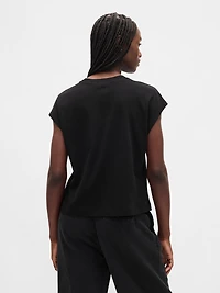 Supima® Cotton Relaxed Crop T-Shirt