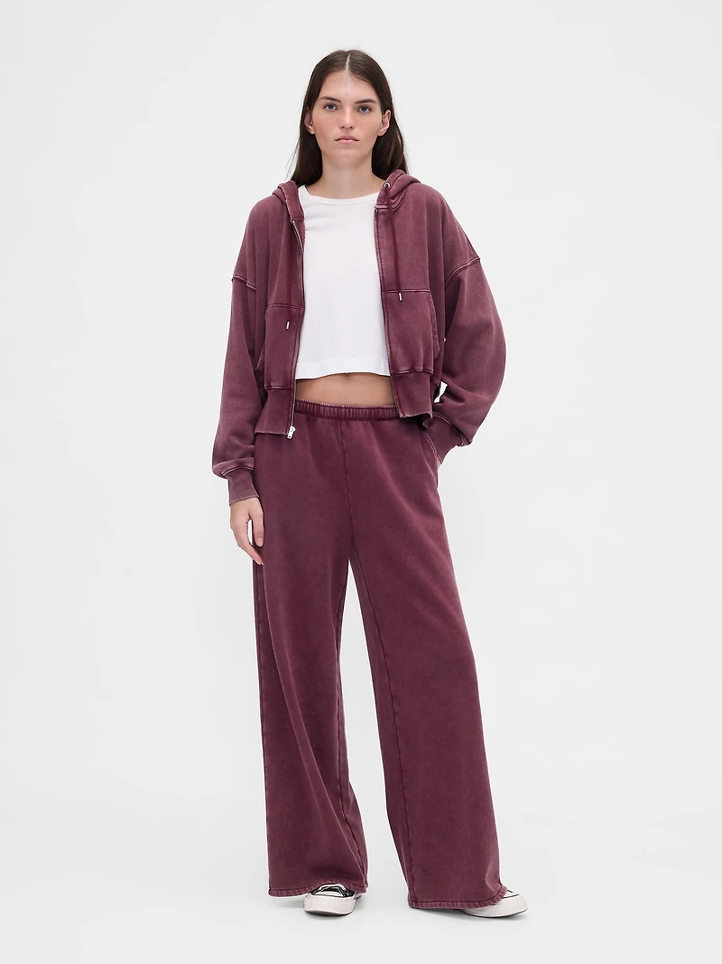 VintageSoft Full-Zip Wedge Hoodie