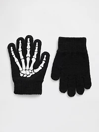 Toddler Halloween Skeleton Gloves