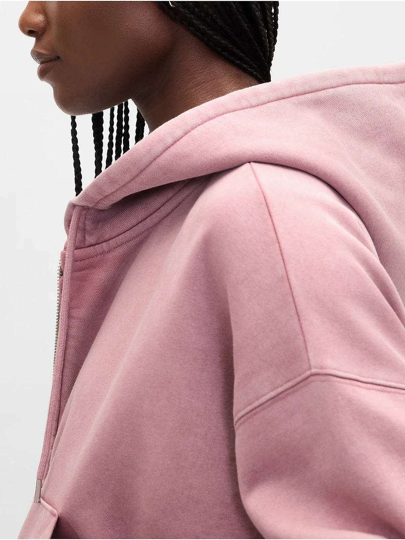 VintageSoft Full-Zip Wedge Hoodie