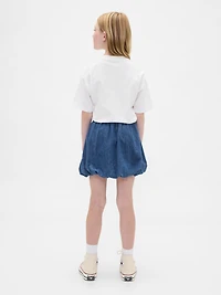Kids Denim Bubble Skort