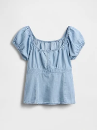 Kids Denim Babydoll Top