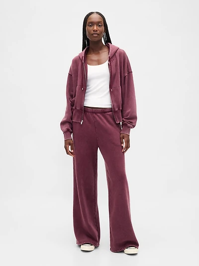 VintageSoft Baggy Wide-Leg Sweatpants