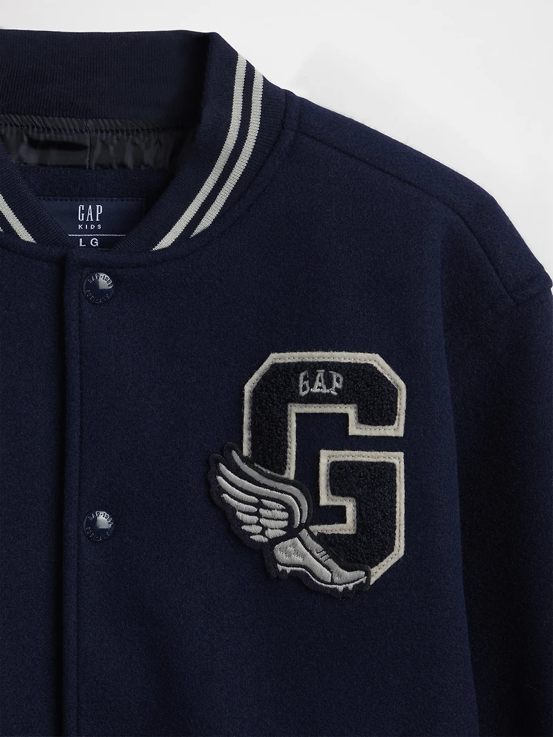 Kids Varsity Logo Bomber Jacket