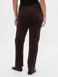 High Rise Corduroy '90s Slim Straight Jeans