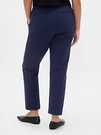 High Rise Ponte Slim Crop Pants