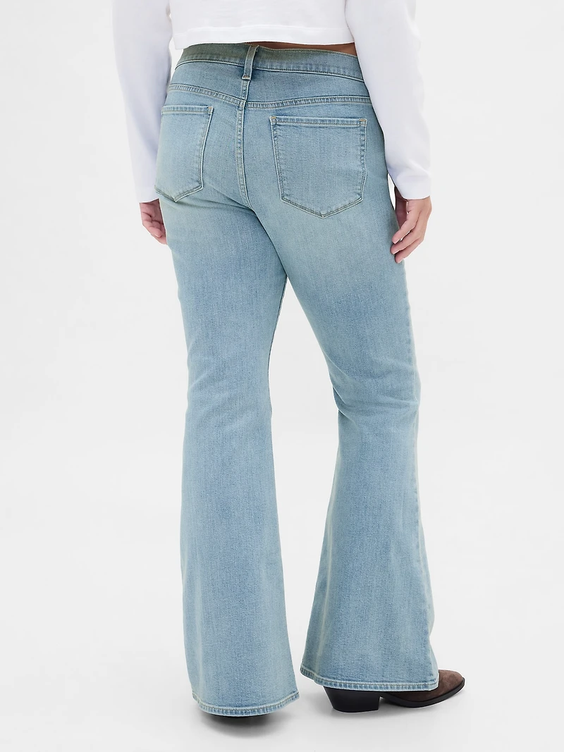 Low Rise Flare Jeans