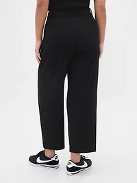 365 High Rise Brushed Twill Taper Ankle Trousers