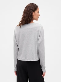 Supima® Cotton Oversized Crop T-Shirt