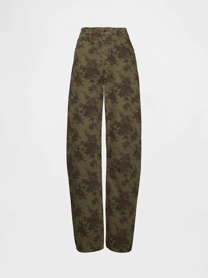 High Rise Barrel Jeans