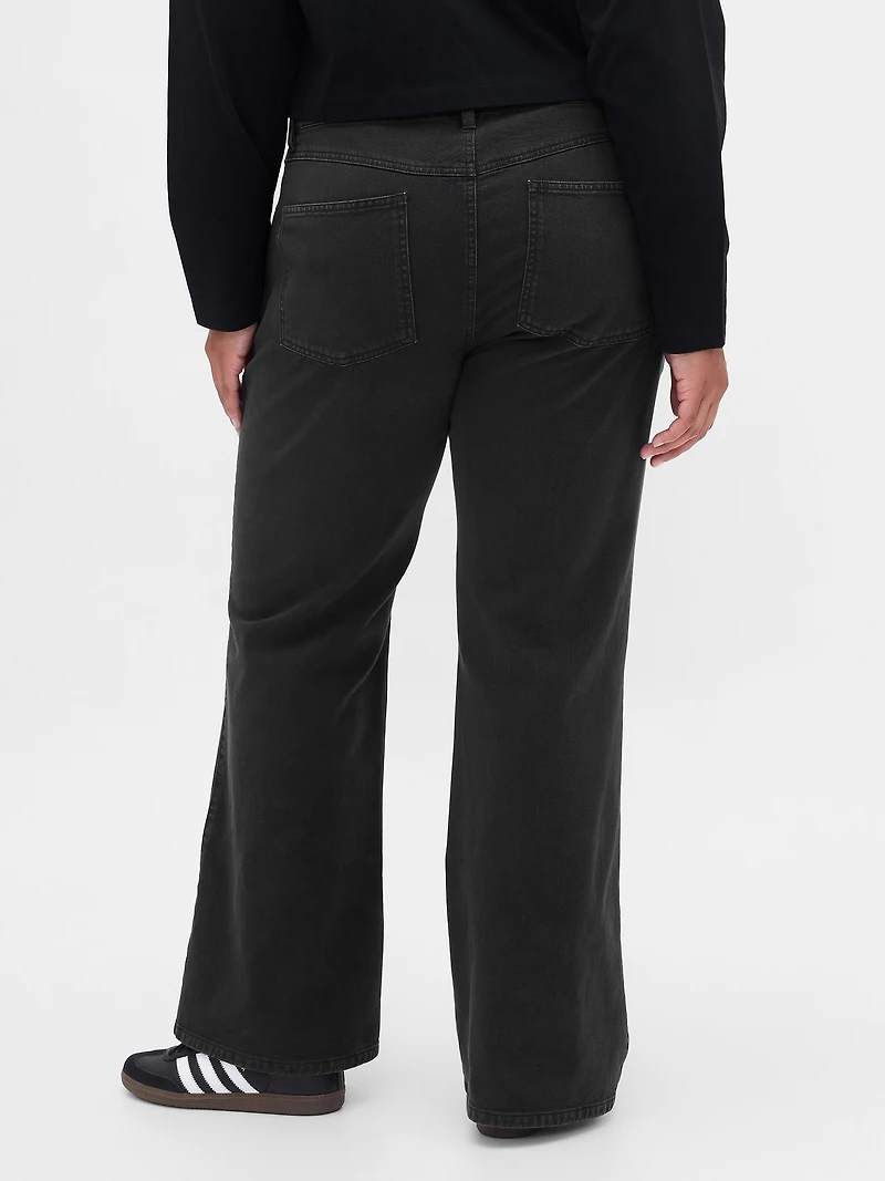 Low Rise Relaxed Flare Khakis