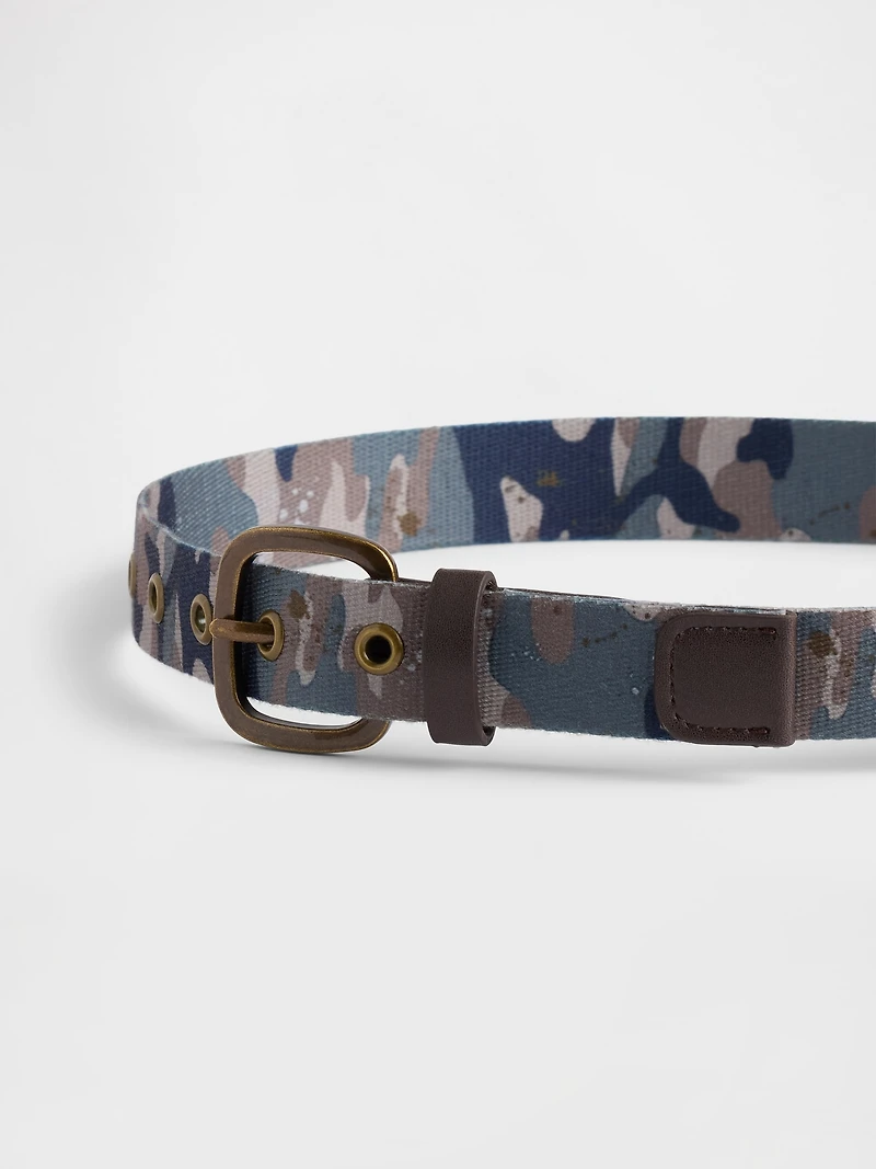 Kids Camo Webbed Belt