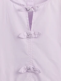 Kids Puff-Sleeve Peplum Top