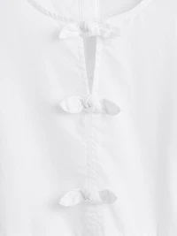 Kids Puff-Sleeve Peplum Top