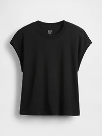 Supima® Cotton Relaxed Crop T-Shirt