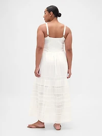 Lace-Trim Maxi Dress
