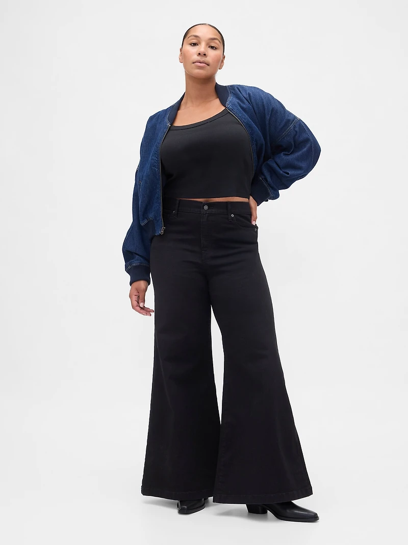 High Rise Relaxed Flare Jeans