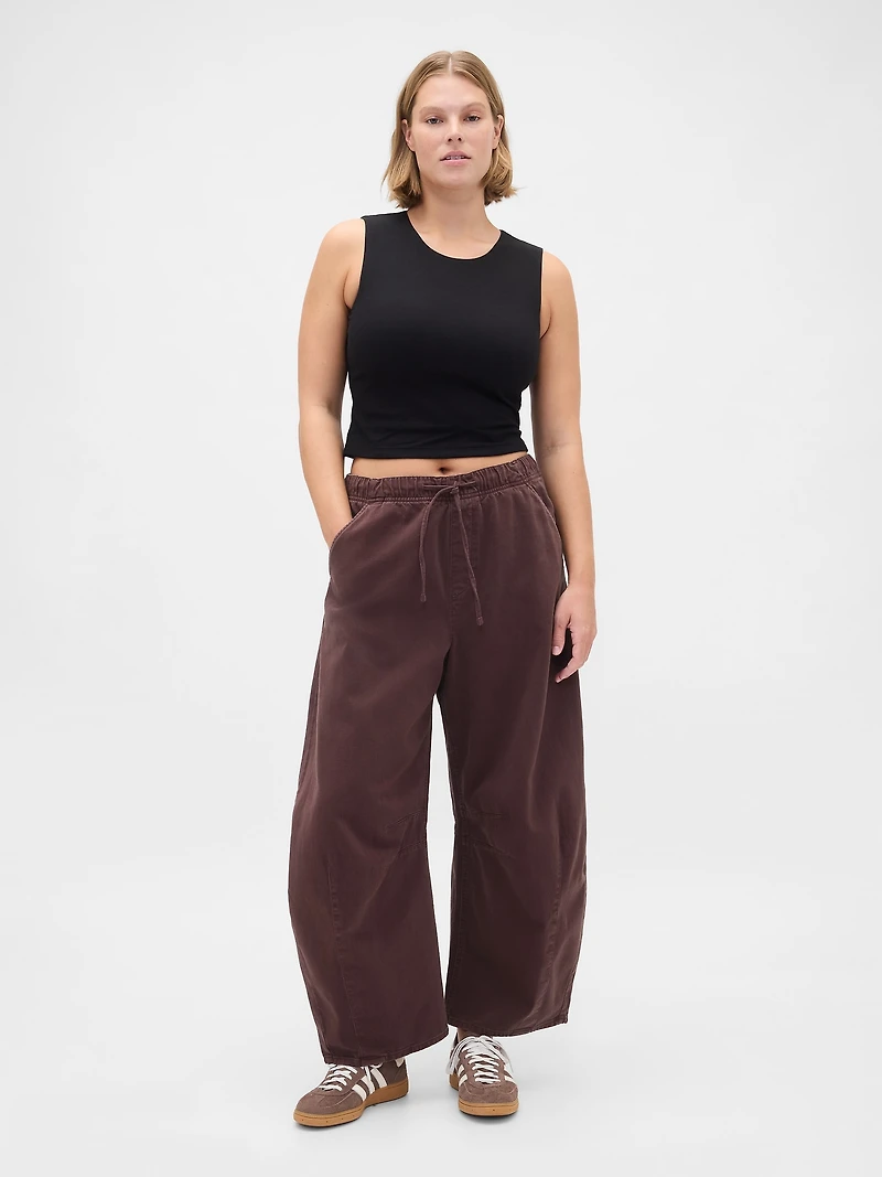 Mid Rise Twill Easy Horseshoe Pants