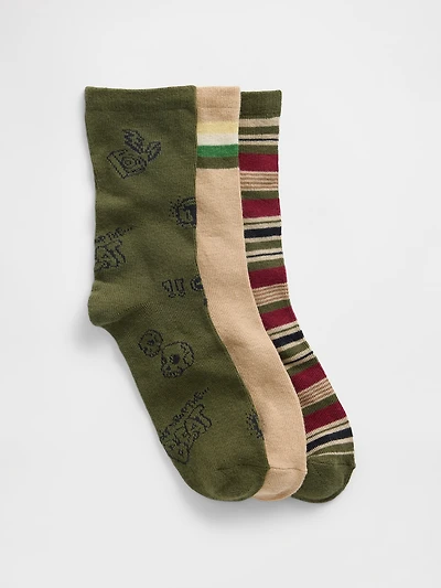Kids Crew Socks (3-Pack