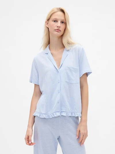 Ruffle PJ Shirt