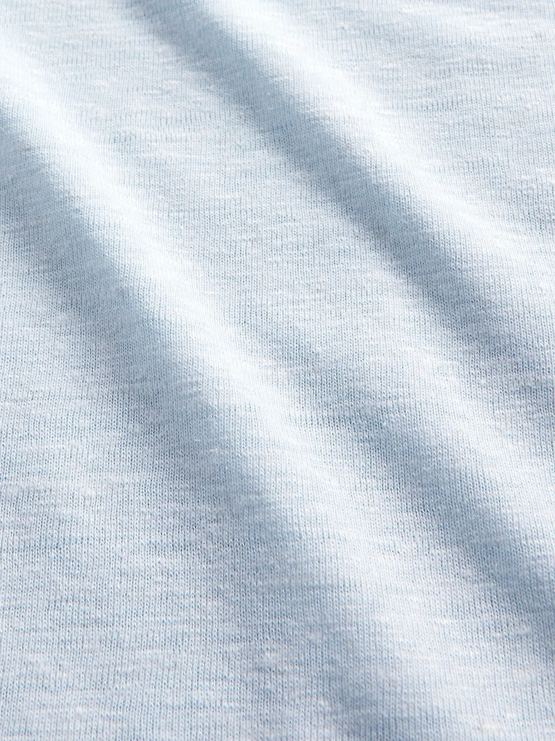 Linen-Blend Ruffle PJ Pants